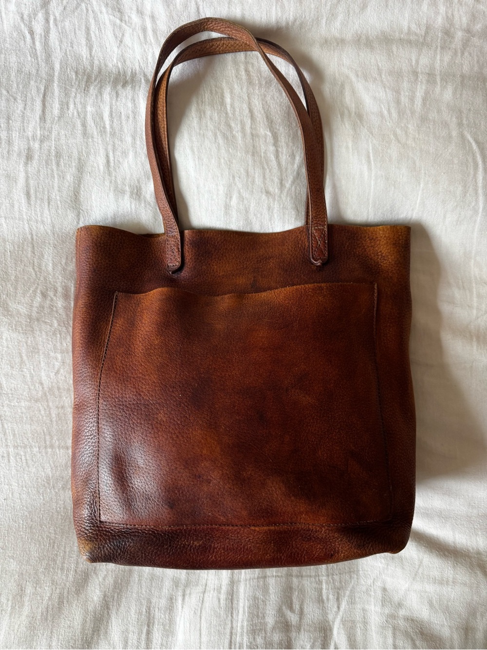 Classic Brown Leather Tote Bag - Madewell